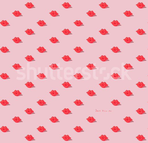 Bold pink and red wallpaper