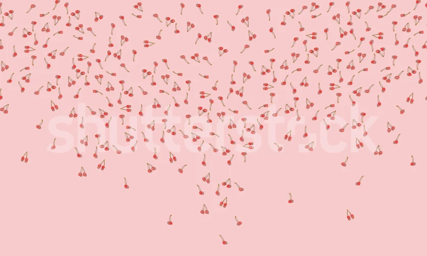 Lush red and pastel pink wallpaper