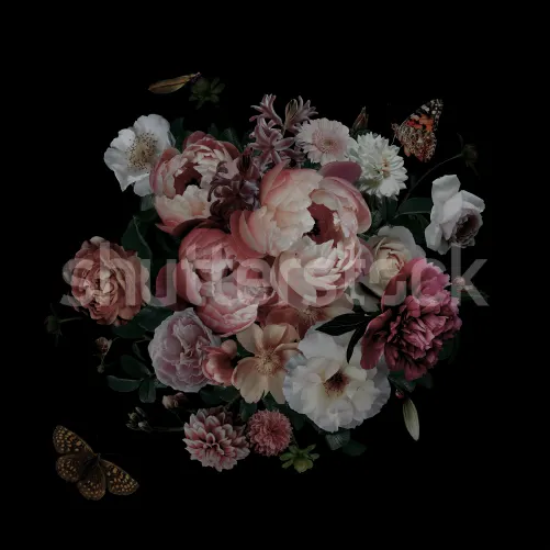 Flowers and butterflies