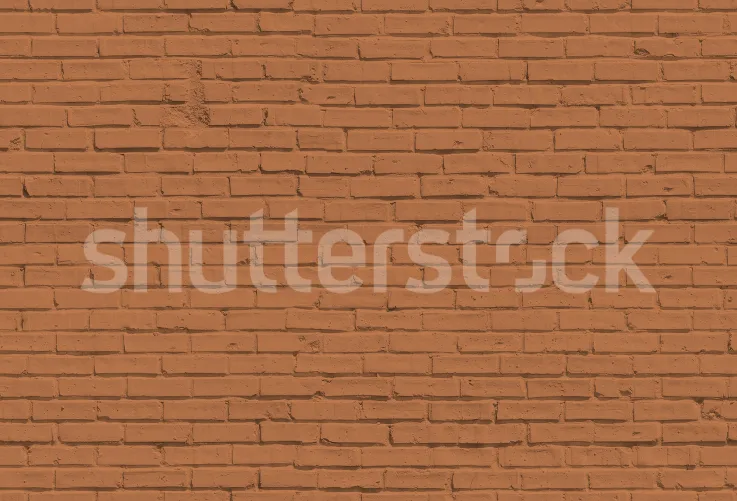 Brick Wall in Terracotta