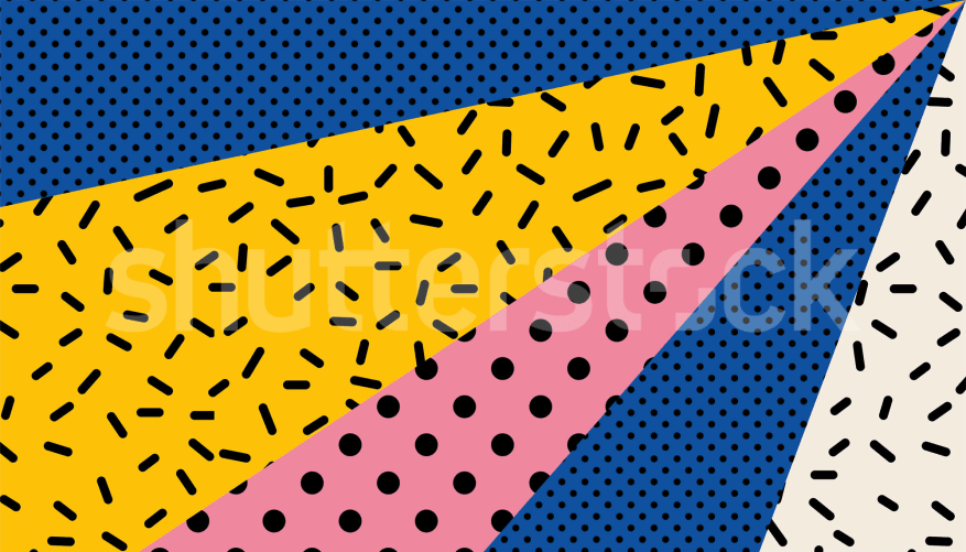 Nostalgic Pop Art with Polka Dots