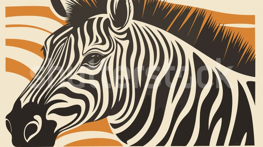 Oranje zebra Allure