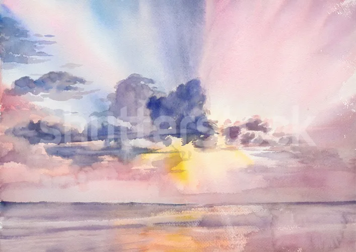 Blush Sky Canvas