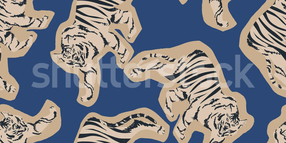 Bold Blue Tigers