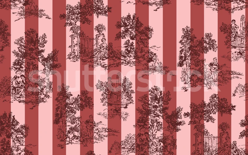 Raspberry Toile Joy