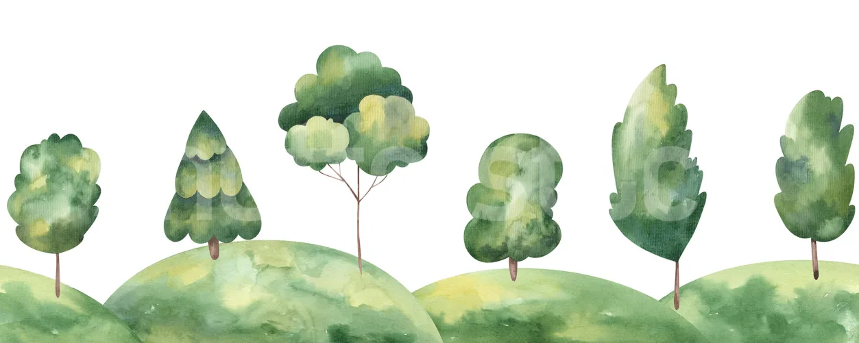 Sérénité de la colline verte