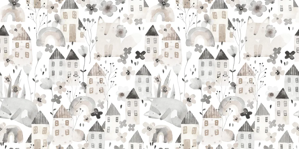 Dreamy Gray Foxes