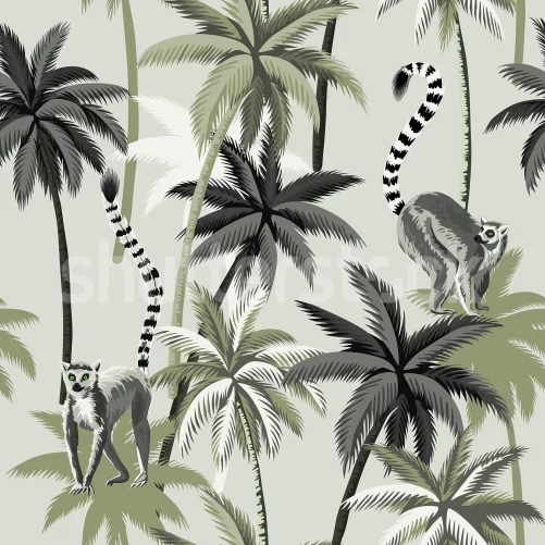 Tropical Green Lemurs