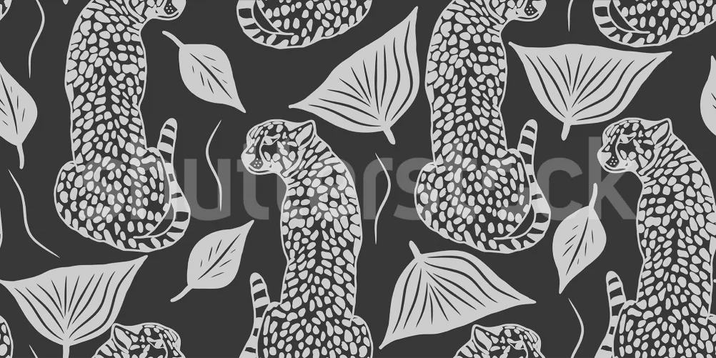 Embrace the Wild: Whimsy Leopard in Black