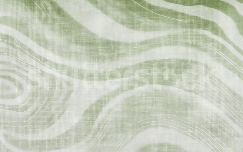 Flowing Green Waves of Serenity