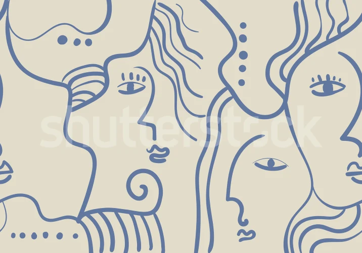 Espressivo Blu Line Art