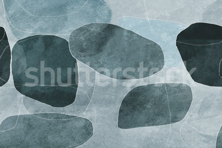 Djärv Blå Geometrisk Essens
