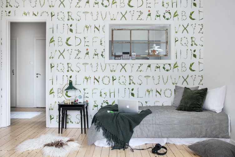 Sprouting green letters