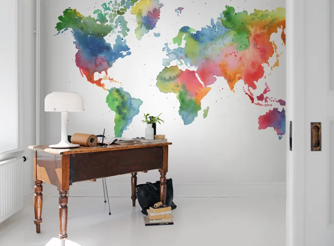 Élargissez vos horizons avec cette fabuleuse carte du monde murale