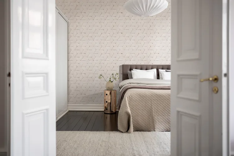 Un mur tressé en blanc