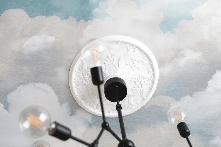 Papel pintado de nube para el techo