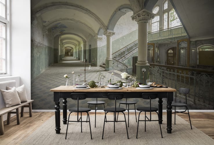 Cette photo révèle la beauté d’un bâtiment en ruine