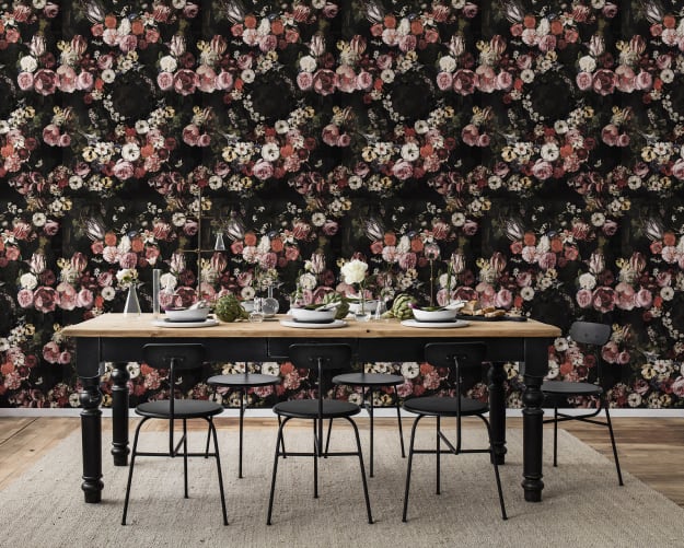 TAPET FLORAL VINTAGE ROMANTIC
