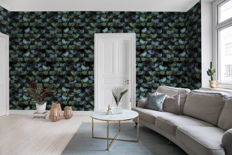 Un design expressif d’un plumage de paon