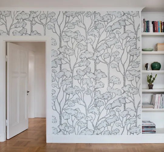 A playful, yet subtle wall mural