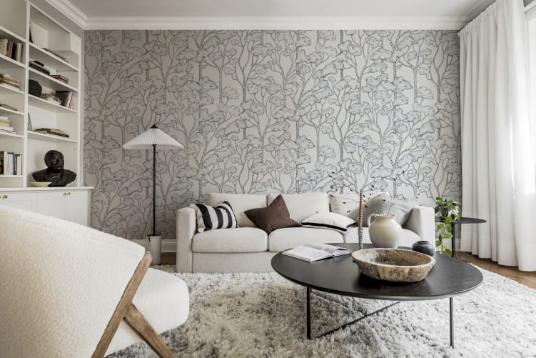 A playful, yet subtle wall mural