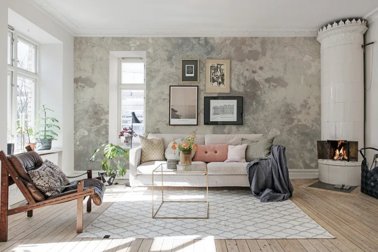 O papel de parede de superfície pintada perfeito