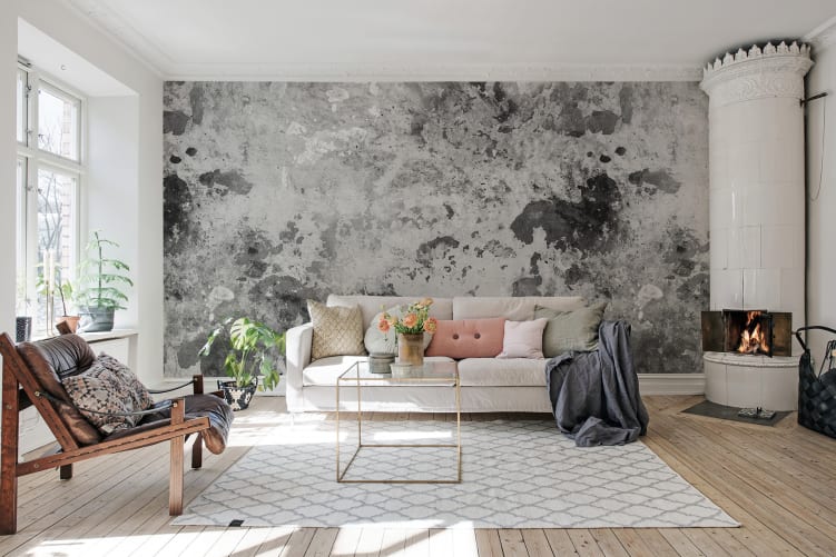 Papel de parede decorativo preto