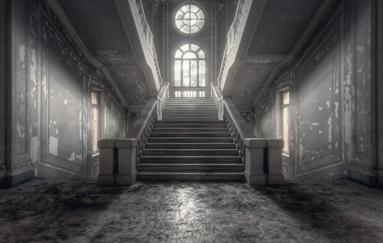 Eine dramatische dunkle Tapete