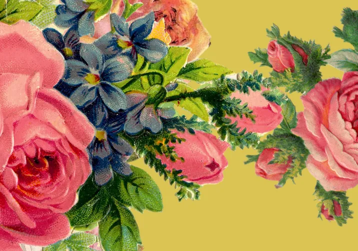 Una splendida carta da parati floreale