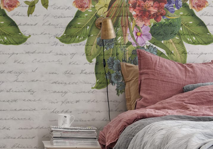 Alternative floral wallpaper