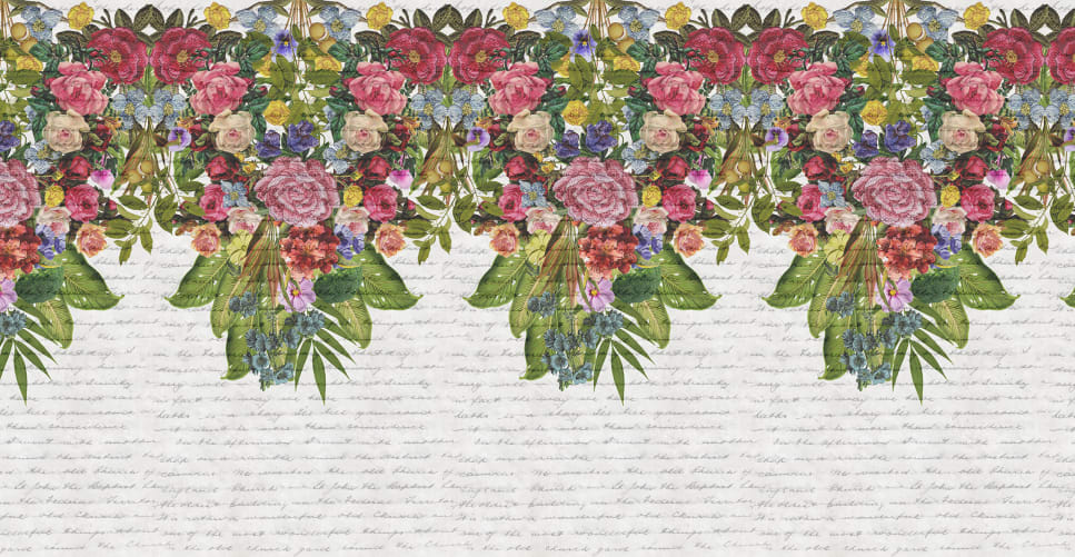 Alternative floral wallpaper
