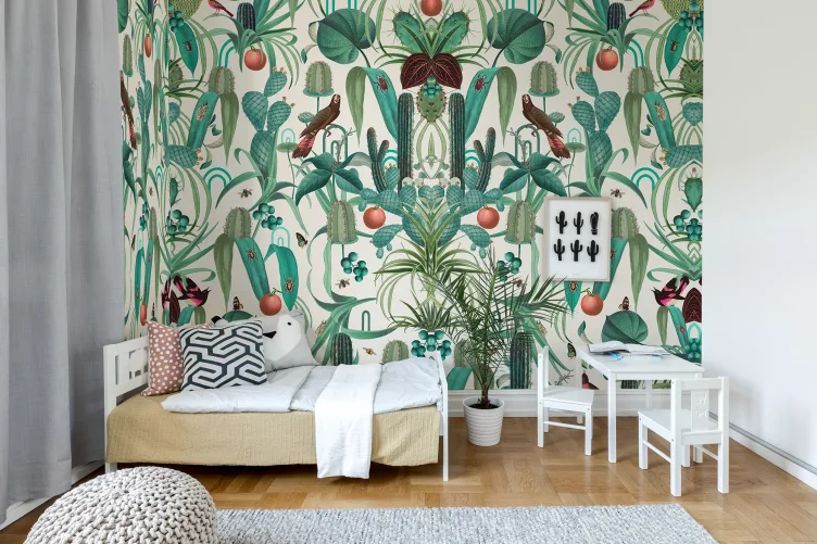 Symmetrical wallpaper in honor of the nature