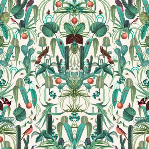 Symmetrical wallpaper in honor of the nature