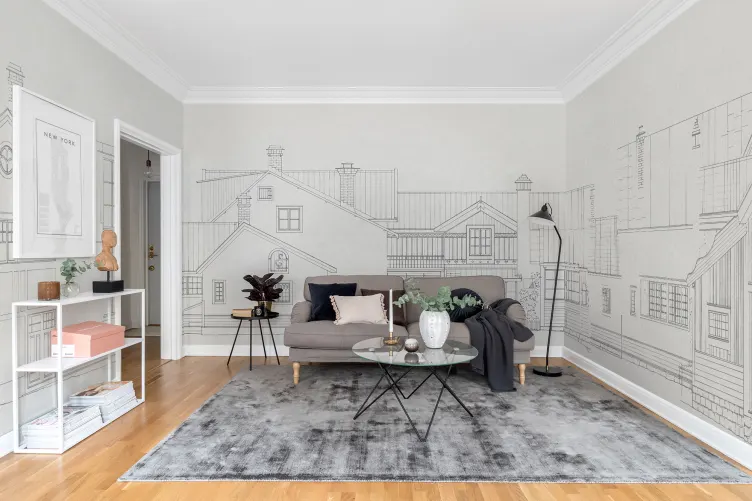 The full exterior experience of an artist home