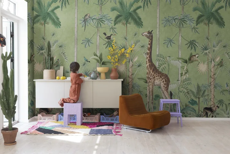 Giraffes Stroll, Emerald