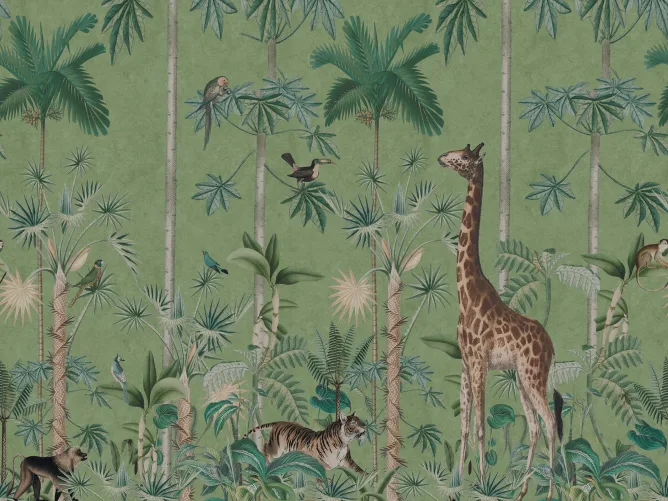 Giraffes Stroll, Emerald