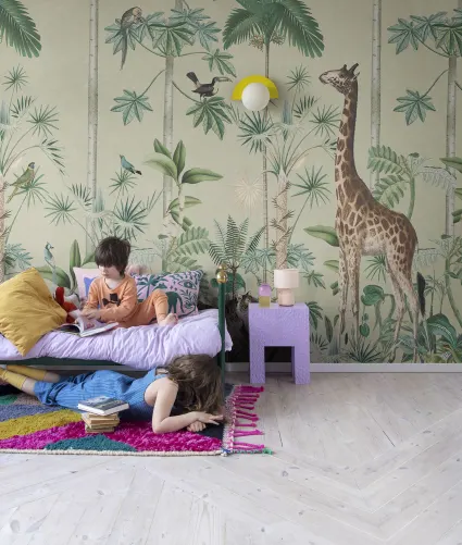 Giraffes Stroll, Sunny