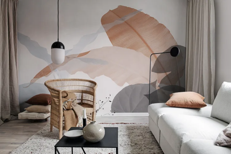 Tapet, der er inspireret af den naturlige balance af planter