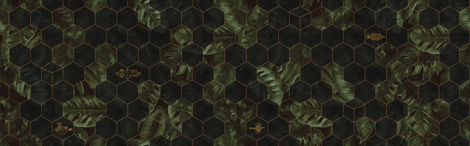 Monstera leaf wallpaper