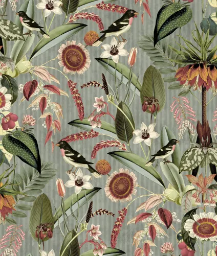 Flora og fauna blandes med elegante striber