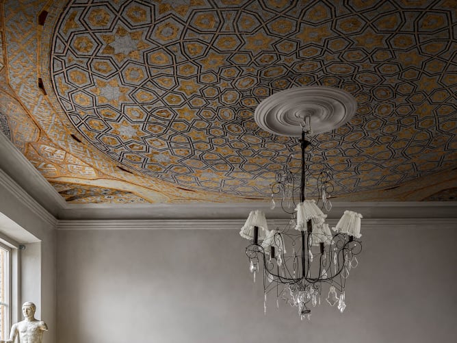 Beautiful mosaic ceiling mural