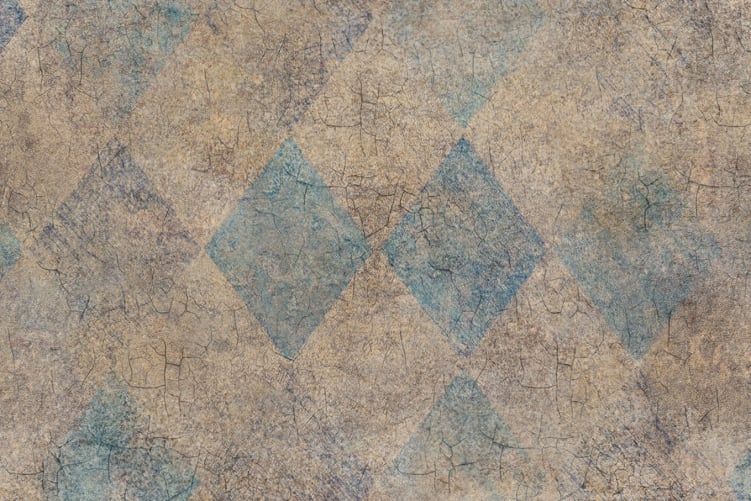 Small Patinated Diamonds Turquoise