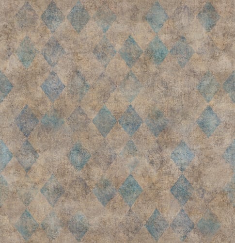 Small Patinated Diamonds Turquoise