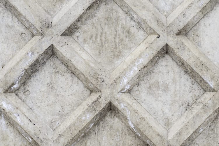 Small Concrete Trellis Harsh Grey