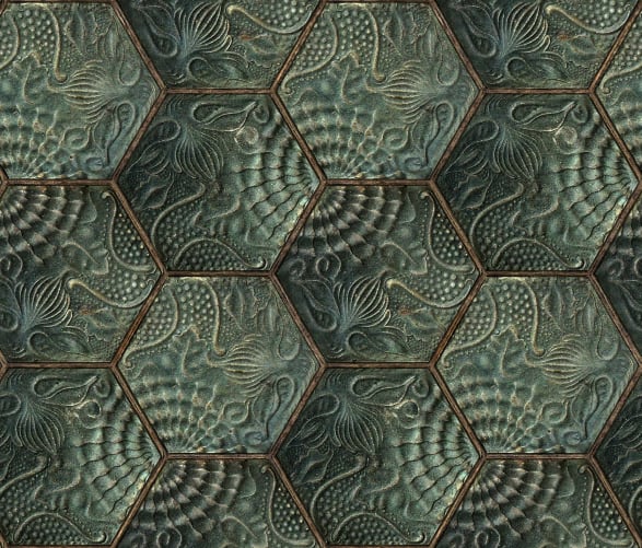 Hexagon Tiles Emerald