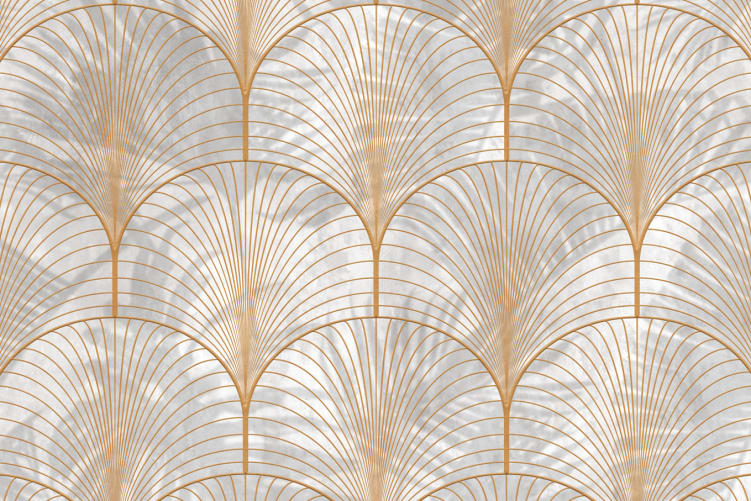 Art Deco Palms, Gold