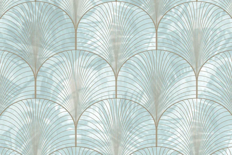 Art Deco Palms, Silver