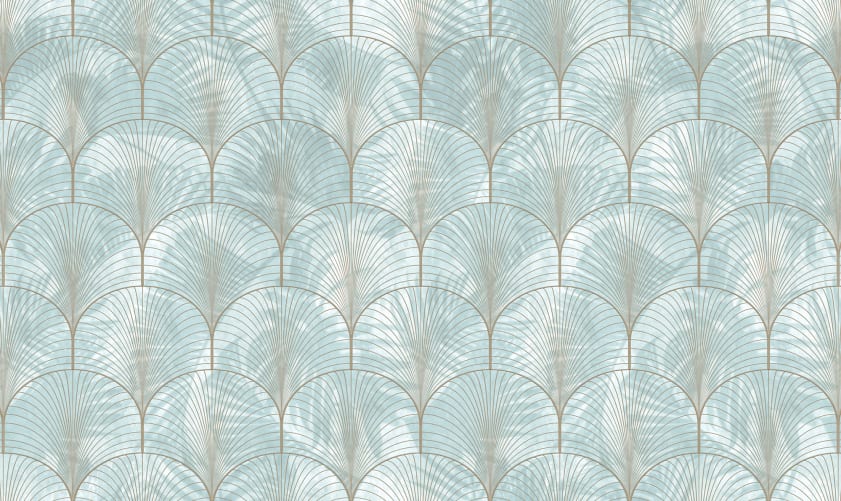 Art Deco Palms, Silver