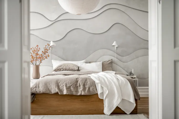 3D Wave, White