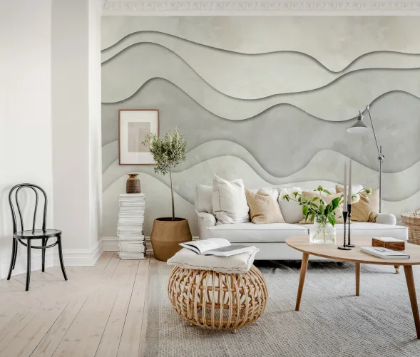 3D Wave, White